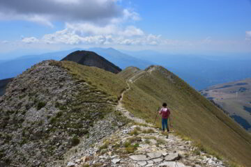Sulla cresta verso la Cima del Lago