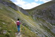 Risalendo verso la Forca Viola lato Foce