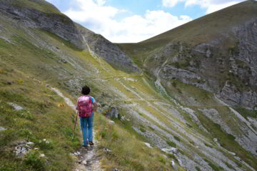 Risalendo verso la Forca Viola lato Foce