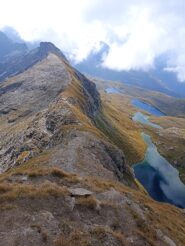 Vista sulla cresta appena percorsa