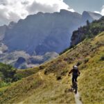 Inizio discesa dal Prel nel vallone del Marguareis.