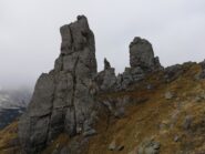 Torrione dell'Eremita con percorso di salita e discesa 