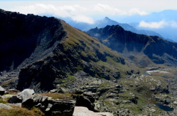 Dalla vetta, lago di Lee e lago della Truna