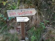 Partenza Via Quiotta