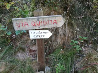 Partenza Via Quiotta