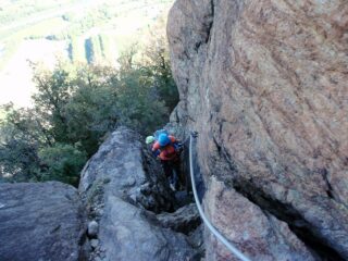 uscita da un breve camino 