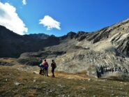 A q. 2600, in centro il colletto di salita.