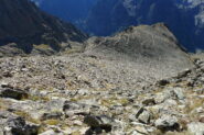 Parte alta della mulattiera che sale al colle