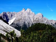 La Cima Tre Scarperi dal sentiero verso il Casella di Fuori.
