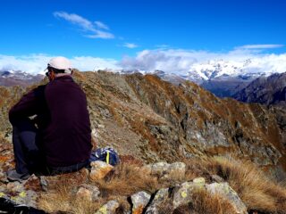 Sul M.te Taf con i Lyskamm sullo sfondo.