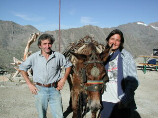 Rino con il suo Ciuchino e Silvia