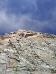 L5, passaggio di 6b+ fisico nella seconda parte