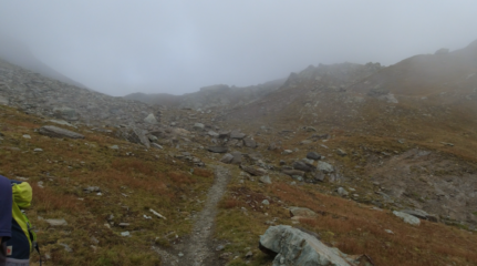 Verso il col Fussy 2910m