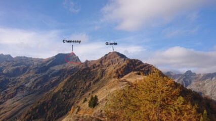 La cresta da percorrere
