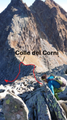 Cresta NE di discesa