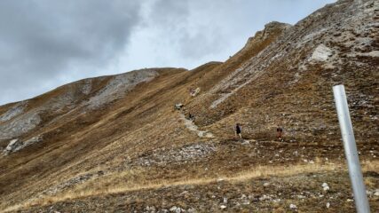 Salendo alla Tete de la Tronche (punto più alto)