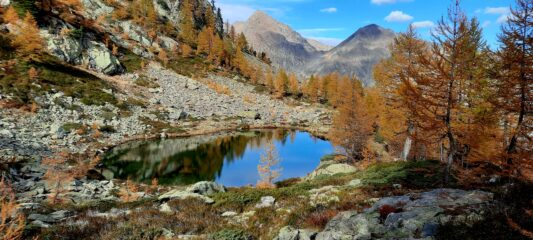 Lo splendido lago della Sauma