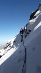 traverso delicato lato nord sotto il gendarme..