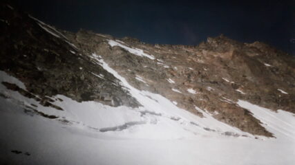 la parete nord percorsa in discesa..