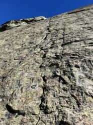 Il tiro chiave, piu un 6a che un 5c 