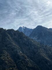 Dalla cima, vista sulla parte alta del canale di Lourousa 