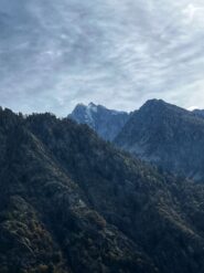 Dalla cima, vista sulla parte alta del canale di Lourousa 