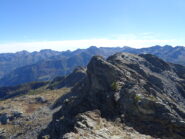 Dal Grimon l'ultimo tratto di cresta verso la Piana