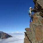 Sul torrione tra Giron e Cime Noire