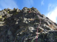 Marco in salita sul Becco Nord
