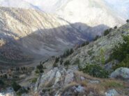 Vallone del Binec dall'alto