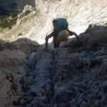 Prima parte ripida ma su buona roccia