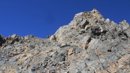 sull'ultimo tratto della cresta