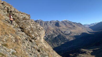 Tratto attrezzato prima del forte Turra 