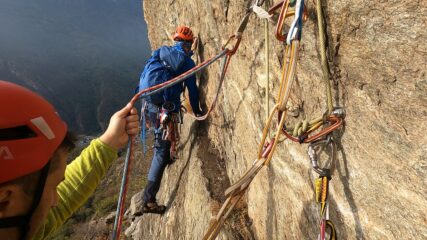 L5 ancora un po di traverso poi verticale 5a