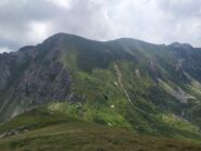 Pendio di risalita dell'Antoroto visto nei pressi del Monte Grosso