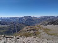 Meravigliosa visuale sul vallone di Soustra e su altre cime della Val Varaita