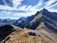 La cresta e il Monte Vergia