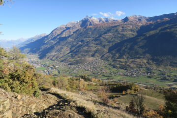poco sopra Ville Sur Sarre, sullo sfondo Emilius e Becca di Nona