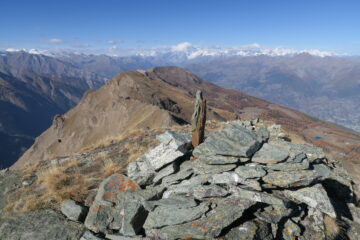 la cresta fin qui percorsa dalla cima della Monpers