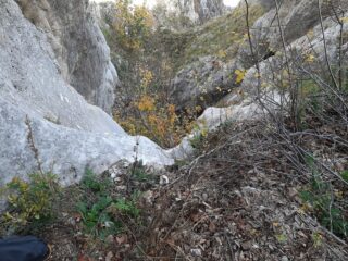 l'impressionante terzo salto, visto dall'alto
