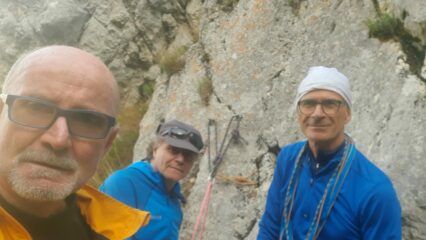 la sosta a monte del terzo salto