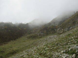 Canalone di salita x il Monte Servatun