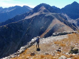 dalla cima verso il Passo Ciarnier