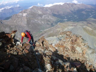 Ultima parte di salita con panorama eccezionale.