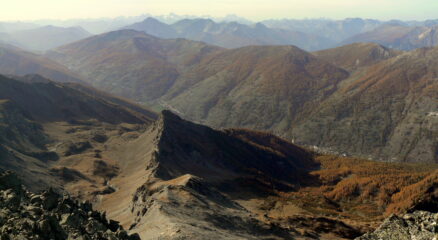 Pragelato ed alta Val Chisone dalla vetta.