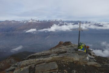 Panorama fino al Monterosa dalla Rocca Nera