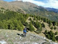 Pendenze sostenute sotto la cima.