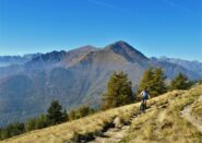 Sul tratto tra la strada dei cannoni al colle di Melle.