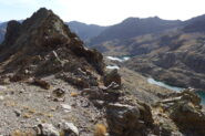 Il colletto da raggiungere sopra i laghi 