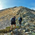 La dorsale che dalla Selletta dei Camosci conduce in cima alla Serriera di Pignal.